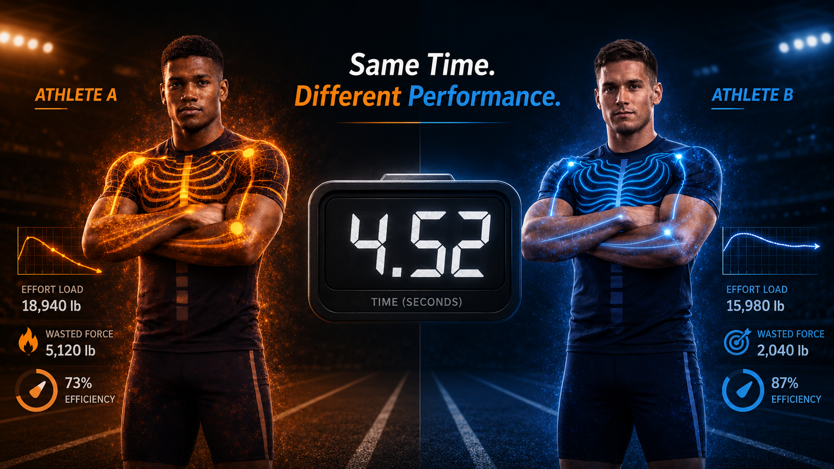 A Story of Two Athletes : Athlete A and Athlete B Both Ran a 4.5. Only One of Them Won.